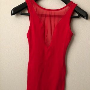 American apparel tight red dress